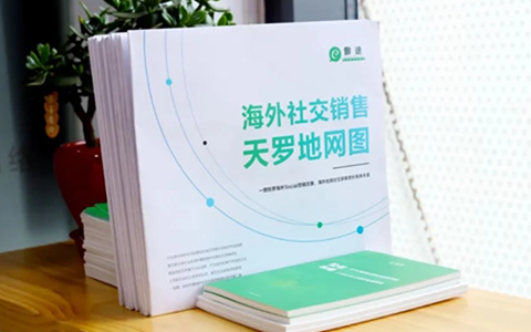 海外社交销售天罗地网图｜纸质地图-宽1.4m*高1m